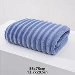 serviettes bain rayées douces absorbantes rapide séchage moderne blanc rose gris bleu pâques clips