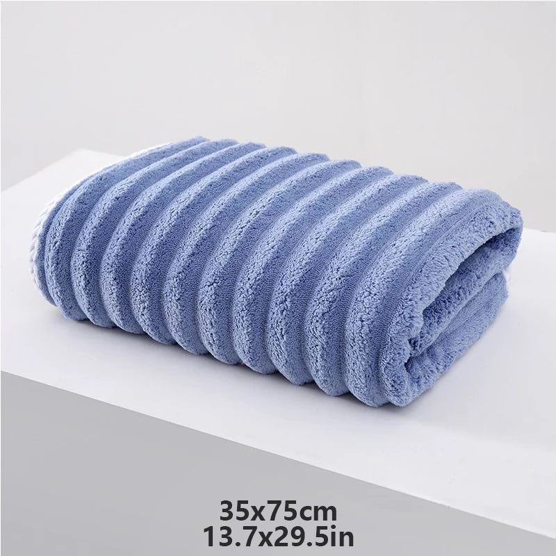 serviettes bain rayées douces absorbantes rapide séchage moderne blanc rose gris bleu pâques clips