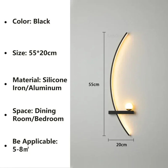 lampe murale moderne blanc doré fixée mur éclairage quotidien aluminium