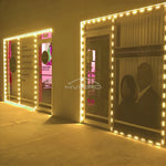 barre lumineuse led blanc argentée éclairage décoratif intérieur extérieur ip65