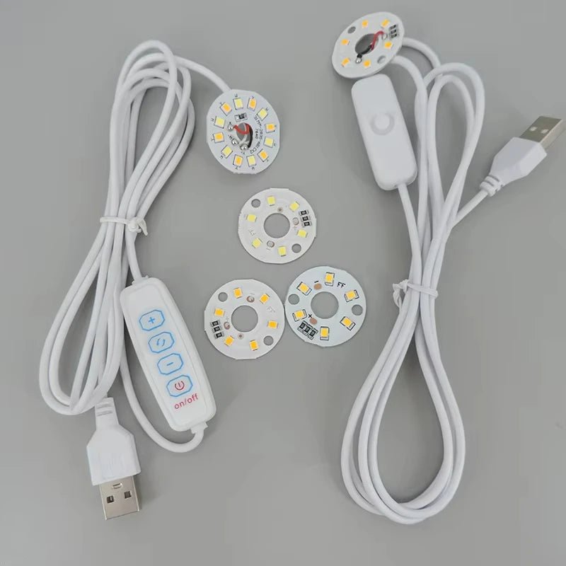 ampoules led blanc modernes diodes usb alimentation commutateur on off