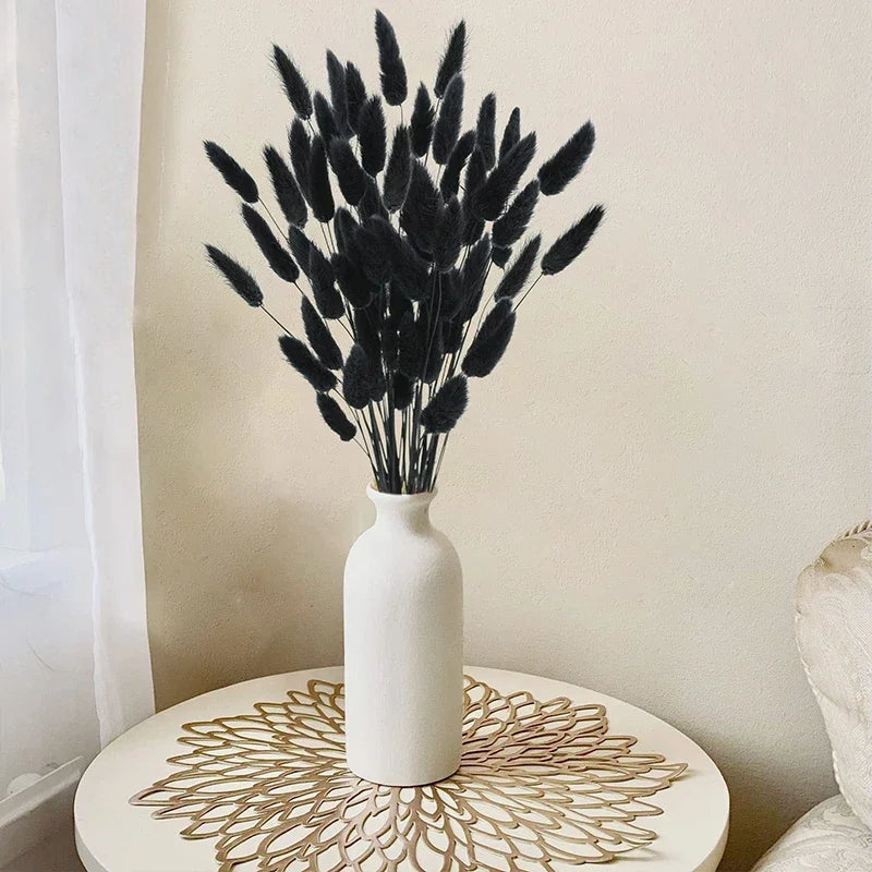 décoration intérieure plumes orange noir bouquets feuilles naturelles rustiques 60 pièces decoration table fêtes