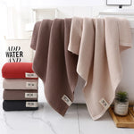 serviettes coton rapides séchage moderne beige rouge gris maille opaqueness