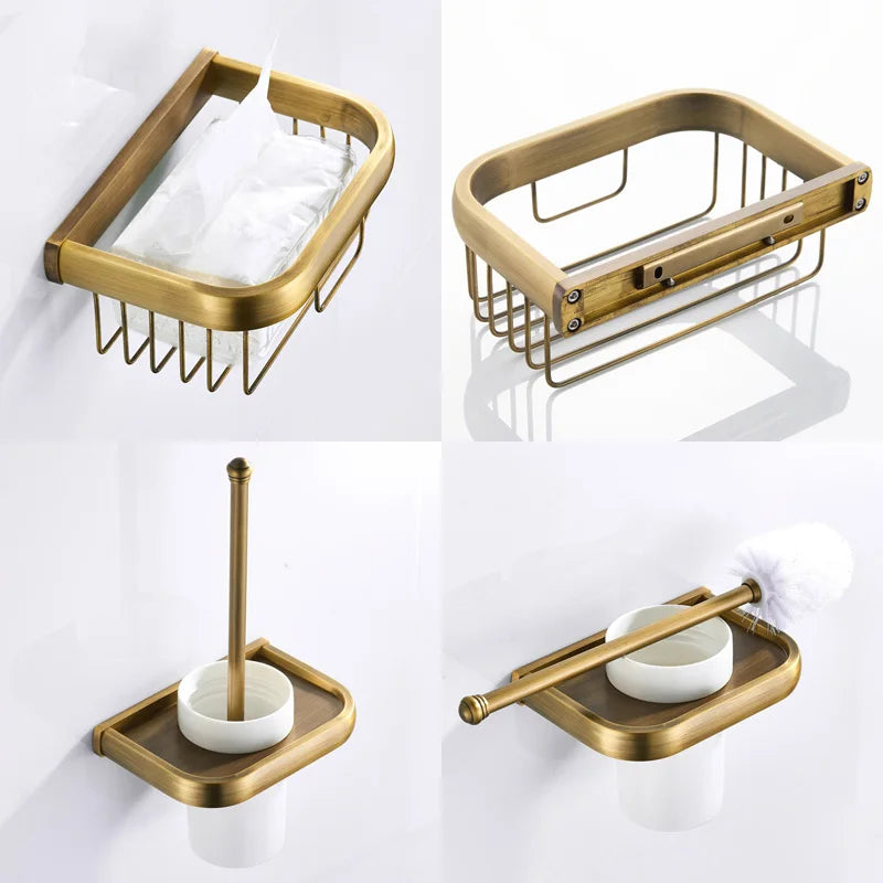 accessoires salle bain doré moderne porte savon porte gobelets porte serviette porte papier toilette