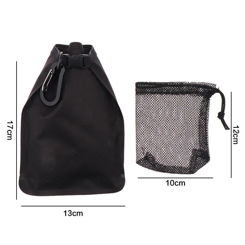 sac étanche voyage noir blanc vert hexagon texture tissée moderne boucle cordon