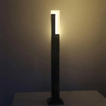 lumière solaire moderne noire ip65 40cm 60cm led jardin extérieur