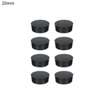 bouchons trou noirs plastique adhésifs pratiques pièces round variées dimensions