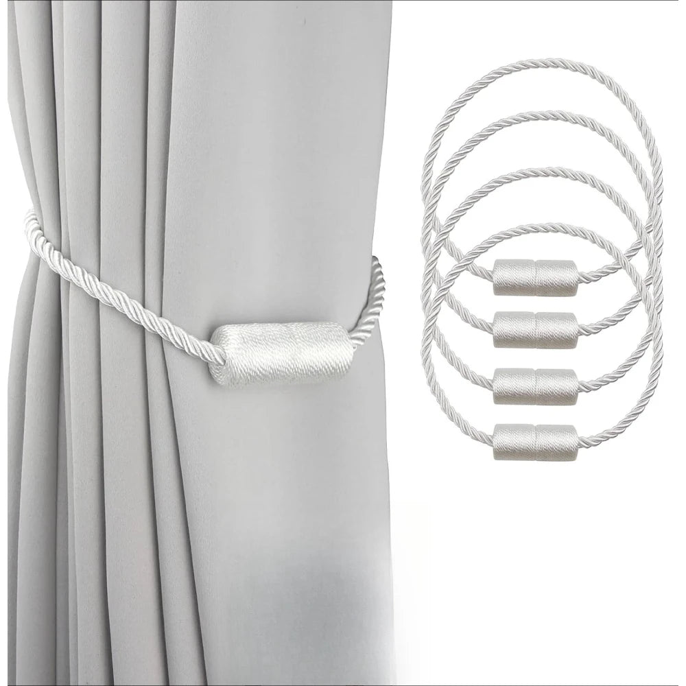boucles rideau moderne vis fixations tissu cheveux synthétiques beige noir or gris minimaliste 2pcs