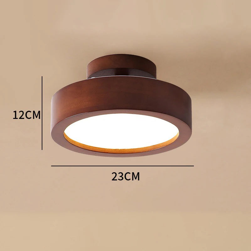 lampes plafonniers modernes minimalistes bois clair foncé éclairage led blanc chaud chambre salon salle
