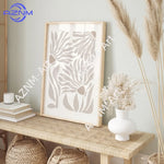 cadre mural contemporain floral texture mat 50x70cm 40x60cm 30x40cm 20x30cm 55x80cm