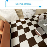 tapis auto adhésif 30cm 30cm multiple couleurs carreaux géométriques moderne antidérapantintérieur décoration