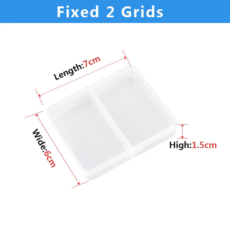 boîtes d'organisateur transparentes réutilisables gris orange modulaires grilles détachables 24 compartiments pratiques