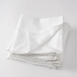 serviettes coton beige clair classiques 40x40cm réutilisables maison mariage party