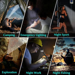 lampe frontale led rechargeable leds ipx4 étanche réglable noir orangeOutdoorRunningHikingCamping