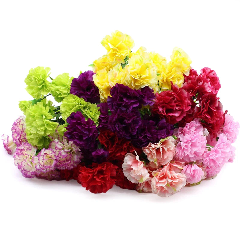 décoration extérieure moderne bouquet fleurs artificielles jaune rose rouge violet blanc simple minimaliste