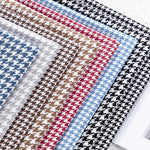 tissu houndstooth coton lin résistant 146cm largeur classique multi couleurs bricolage nappe canapé