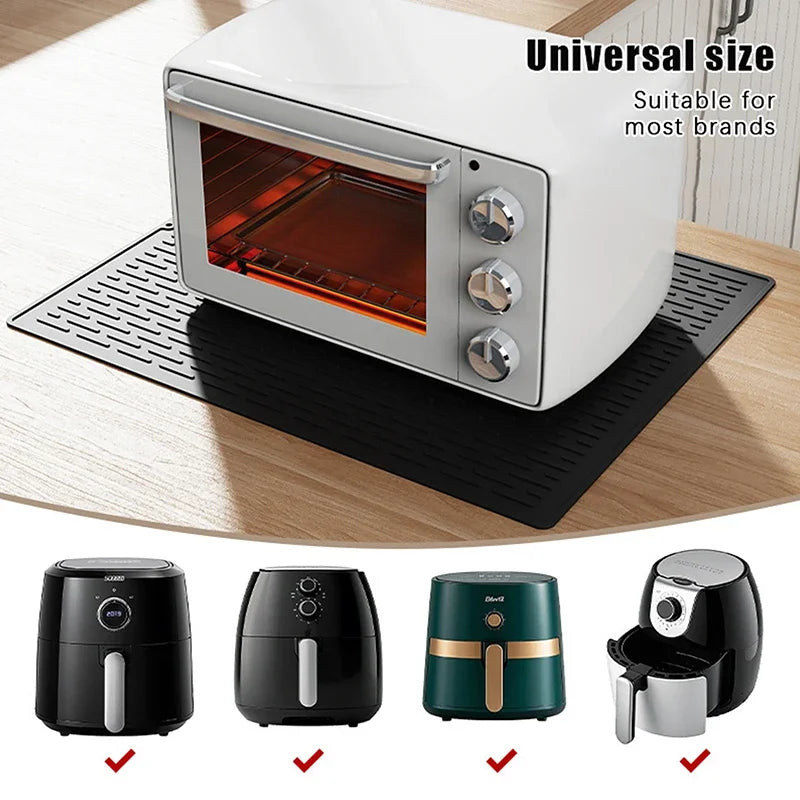 protector pad silicone gris perforé moderne adhésif cuisine respectueux environnement 50x40cm