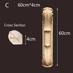applique murale bois massif sculptée fleurs classique baroque décoration maison beige clair