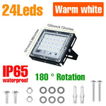 projecteur led moderne 200w ip65 extérieur blanc froid noir vis haute luminosité adjustable