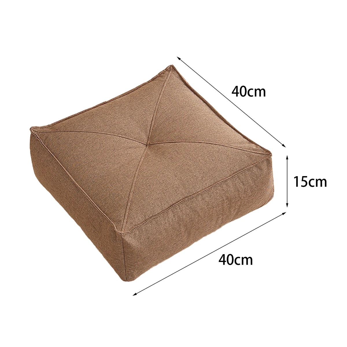 coussin sol orange gris minimaliste cuir aspect mat lavable moderne adultes