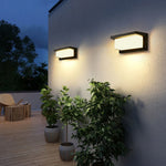 éclairage extérieur led applique murale moderne radar ip65 noir hydrofuge 18w 30w
