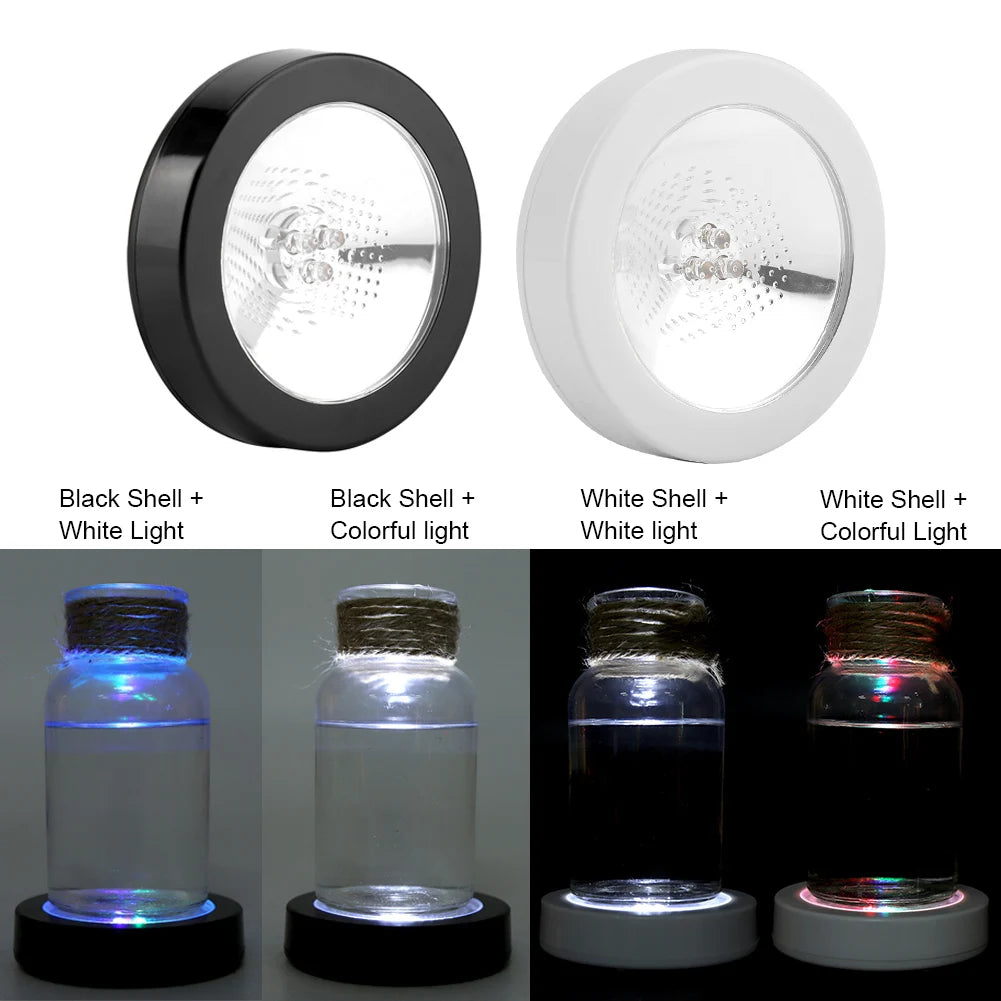 Sous-verre lumineux LED en action lors d'une soirée