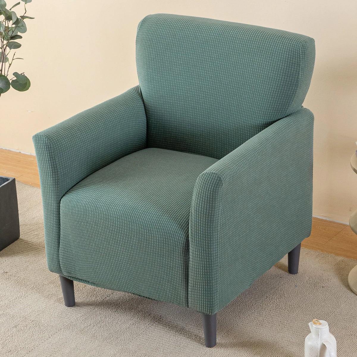 housse canapé jacquard extensible antidérapante lavable moderne couleur rose clair beige vert noir tissu