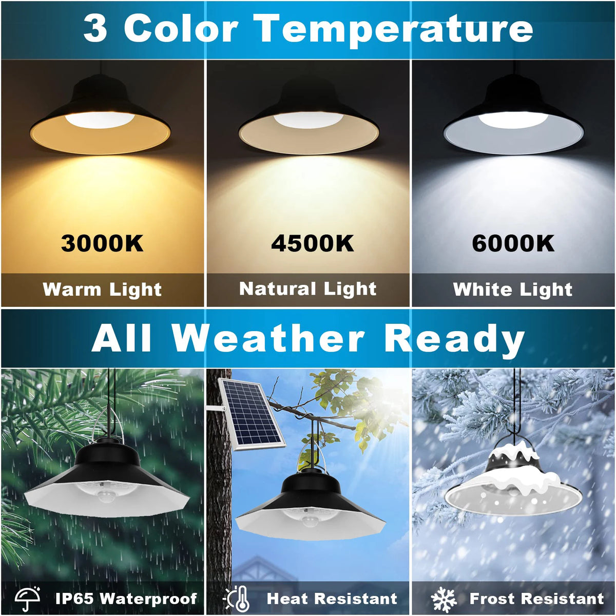 lampe solaire détecteur mouvement réglable télécommande extérieure garage moderne 3000k 4500k 6000k 98led