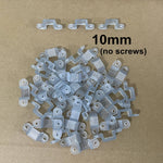 clips fixation ruban led transparent modernes 10mm 14mm 17mm sans vis 50 pièces ridges
