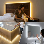 ruban led cob tactile miroir maquillage armoire cuisine salon blanc chaud moderne étanche