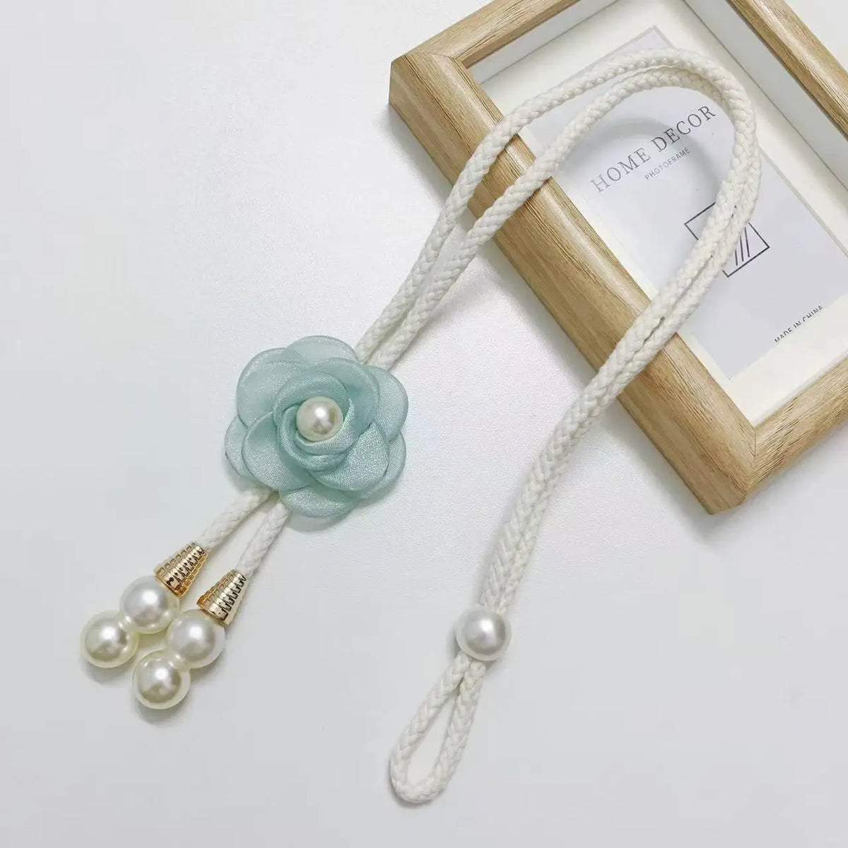 rideaux accessoires cordon serrure fleurs texturées nacrées floral élégant semi transparent tissu unisexe