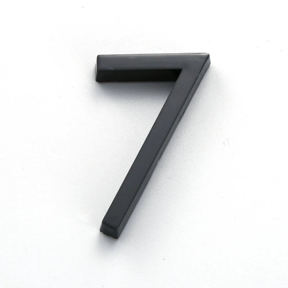 numéro porte adhésif acrylique moderne noir 38mm 60mm minimaliste rond simpleextérieur chambre ménagehôtel