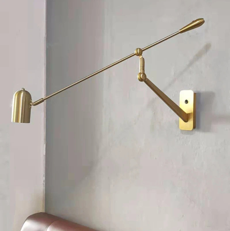 lampe murale or noir moderne scandinave articulée étude chambre entrée