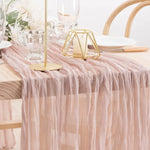 serviette table plissée rose clair décorative maison 100% polyester