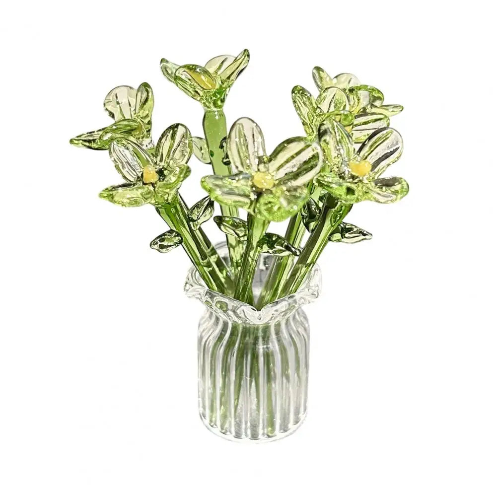 bouquet fleurs artificiel rose vert violet blanc rouge minimaliste maison