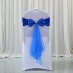 décoration chaise mariage sash papillon tulle organza couleur variée événementiel festive reception simple