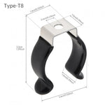 clips t5 t6 t8 t10 t12 noir blanc moderne abs cqc