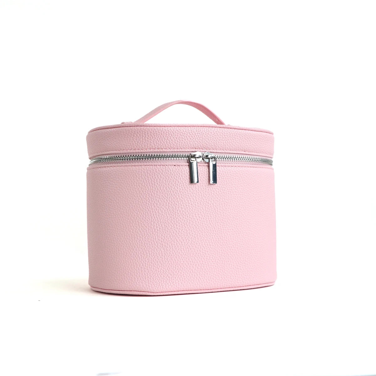 boîte rangement cosmétique simili cuir marron rose noir compartiments internes poignée amovible moderne pratique