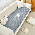 coussin canapé polyestère doux rayures beige gris moderne confortable machine lavable multiple tailles