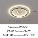 plafonnier led moderne blanc doré minimaliste éclairage cuisine chambre salon