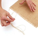 serviette table jute beige rustique franges decoration table mariage hiver automne valentin salopes salopes