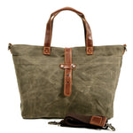 sac main vintage décontracté marron texture grunge poche extérieure fixations cuir intérieur noirversible