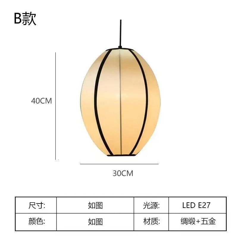 suspension moderne tissu blanc motif géométrique opaque chambre salon lumière led pendentif
