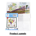 broderie point croix animaux vaches poules dessin fil coton instructions toile imprimée travaux aiguille