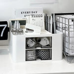 Organisateur de bureau violet design moderne
