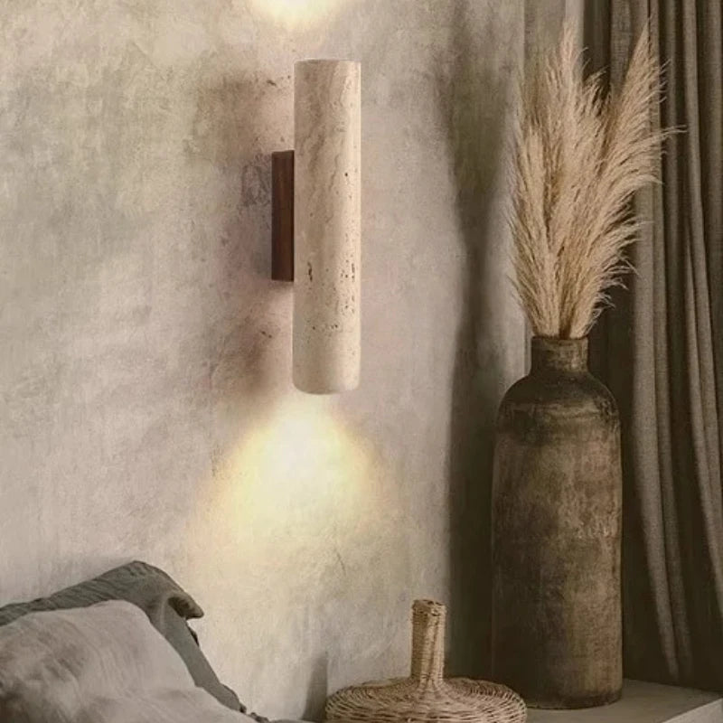 lampe murale moderne marbrée pierre 3000K 4200K entrée chambre étude