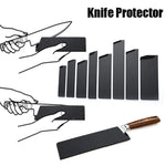 protège couteau noir adhésif durable moderne protection cuisine matériau métal