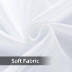 rideau extérieur blanc semi transparent moderne polyester 137x213cm 137x241cm 137x274cm