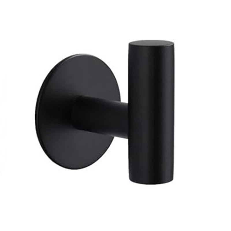 porte serviettes moderne minimaliste noir argenté acier inoxydable finition polie autonomes cuisine salle bains