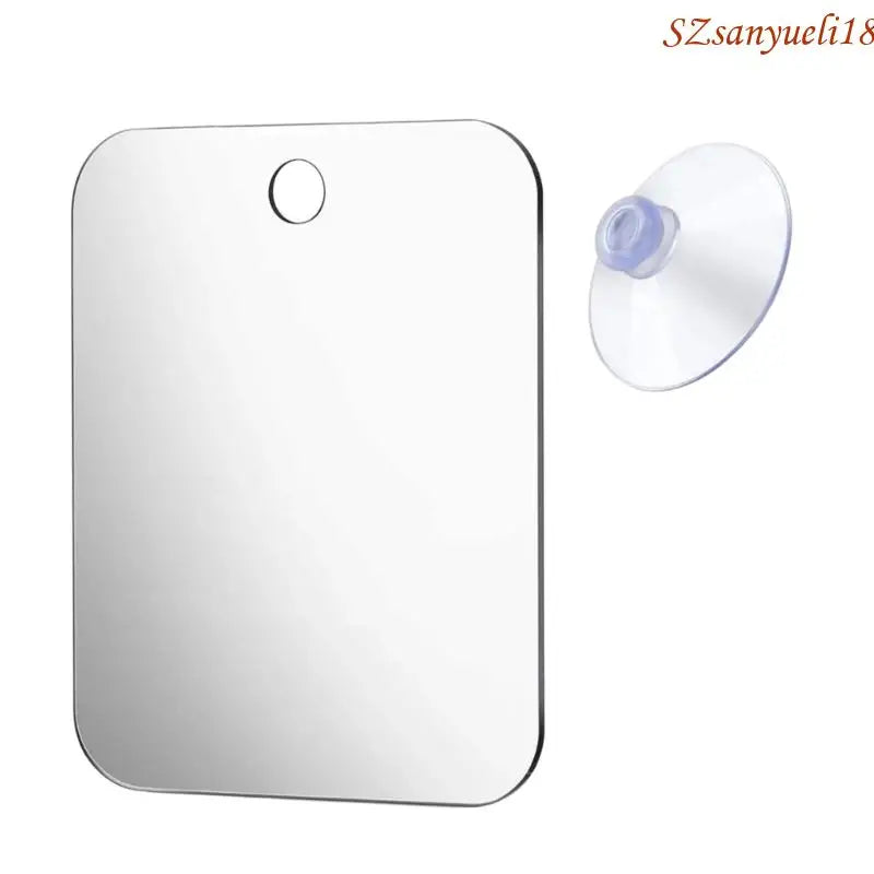 miroir sans buée ventouse transparent miroir argenté moderne minimaliste 20x24cm fixé crochet